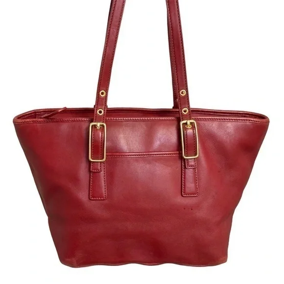 Coach | Bags | Coach Vintage Red Legacy West Market Leather
